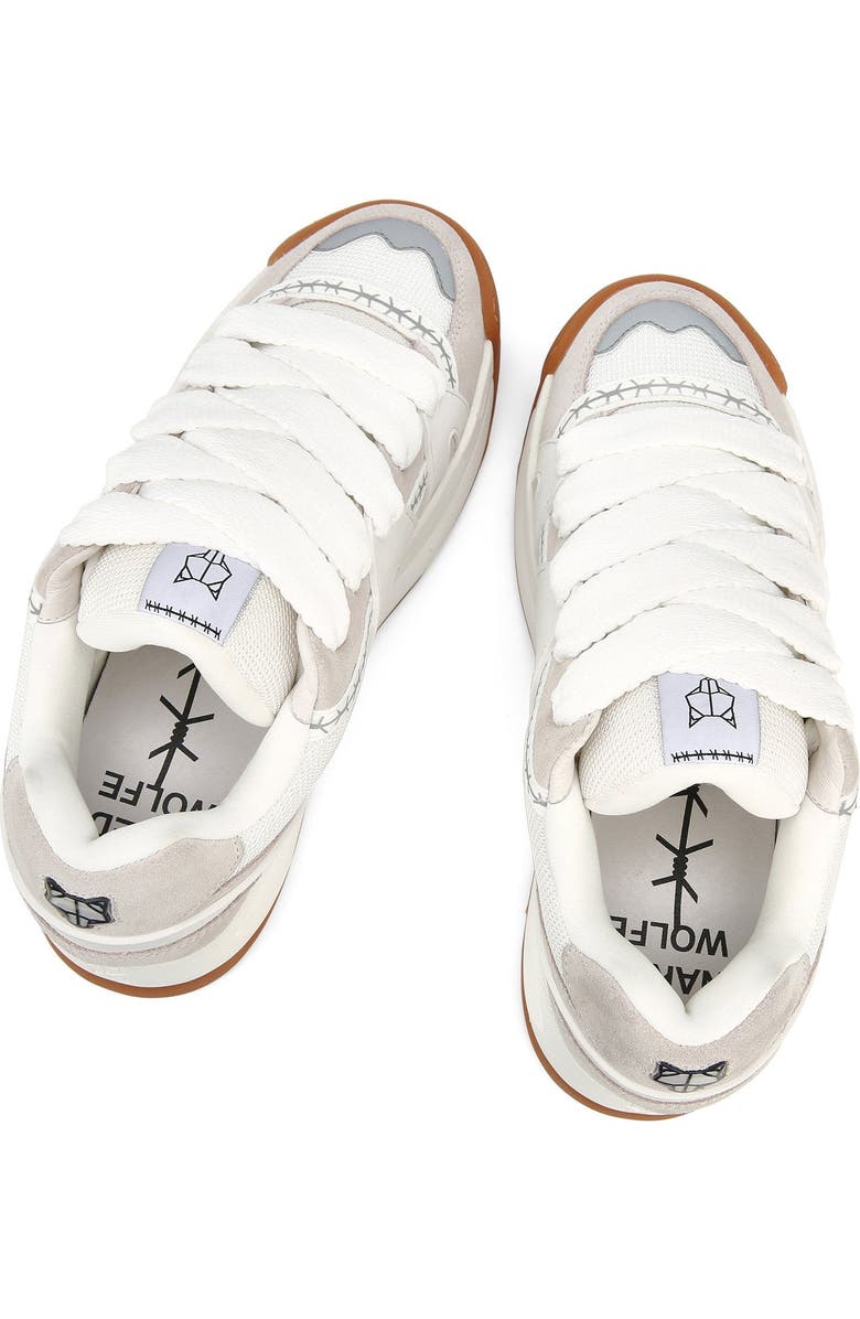 Naked Wolfe Slide Sneaker, Alternate, color, White