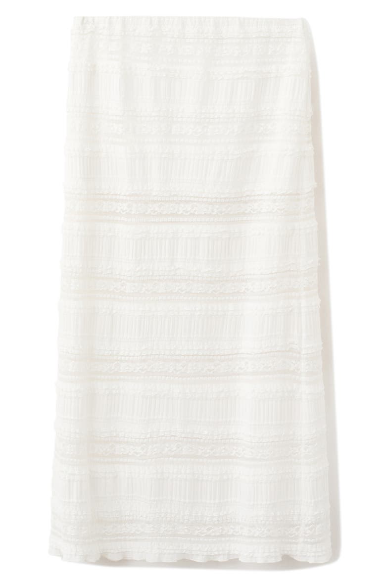 Lace Maxi Skirt, Main, color, WHITE