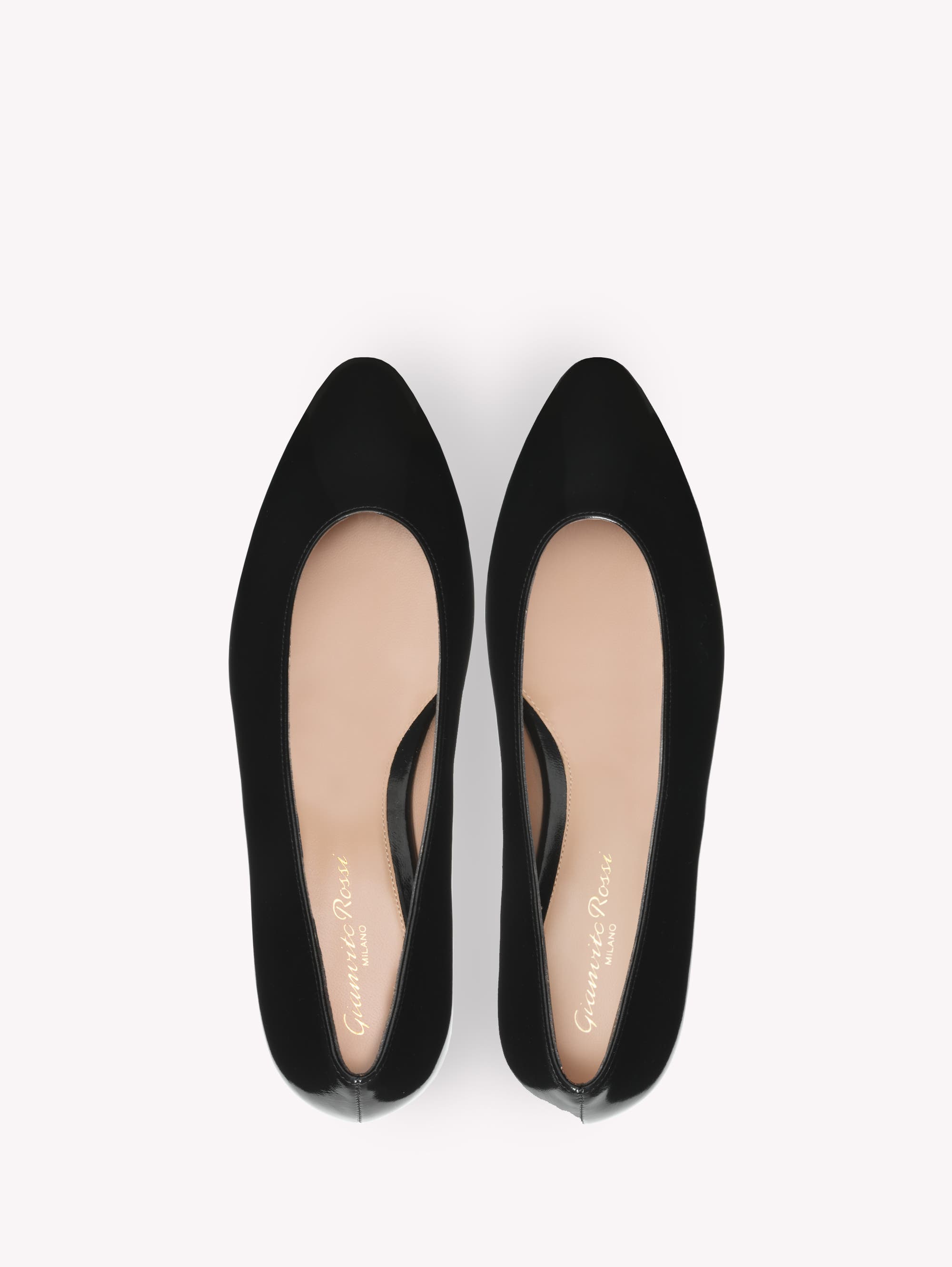 Gianvito Rossi Amelia Flat, Alternate, color, Black Nappa