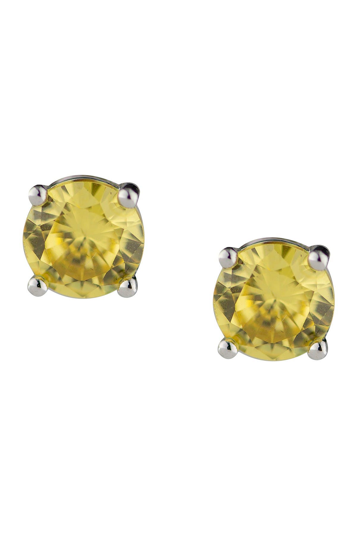 CZ by Kenneth Jay Lane Round CZ Stud Earrings