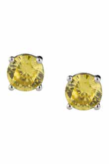 CZ by Kenneth Jay Lane Round CZ Stud Earrings