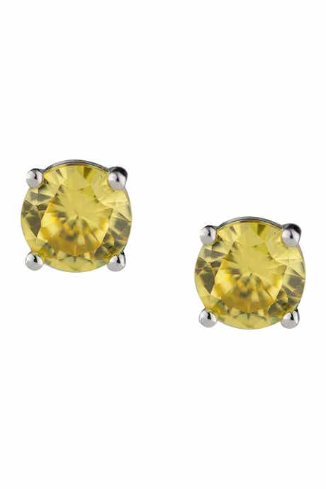 CZ by Kenneth Jay Lane Round CZ Stud Earrings