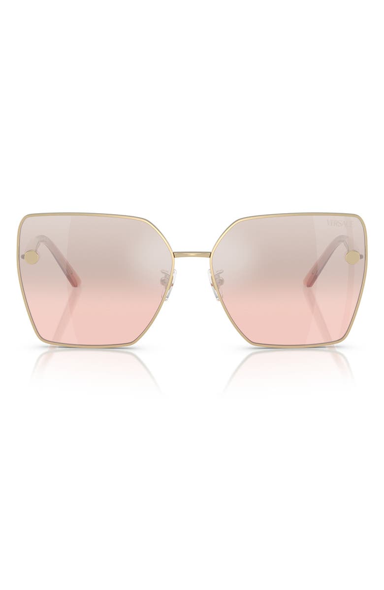 Versace 63mm Oversize Gradient Square Sunglasses, Main, color,