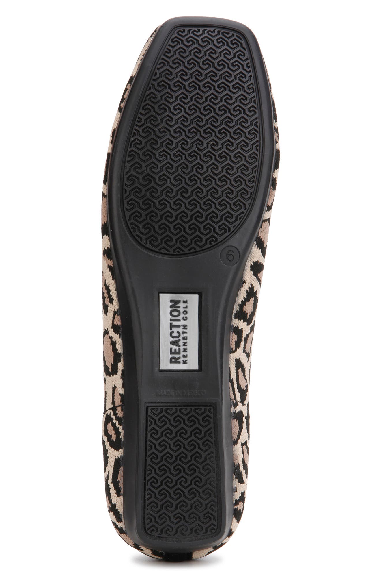 Square Toe Knit Ballet Flat, Alternate, color, LEOPARD