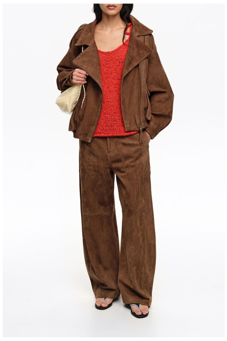 Bow Strap Sweater, Alternate, color, RED