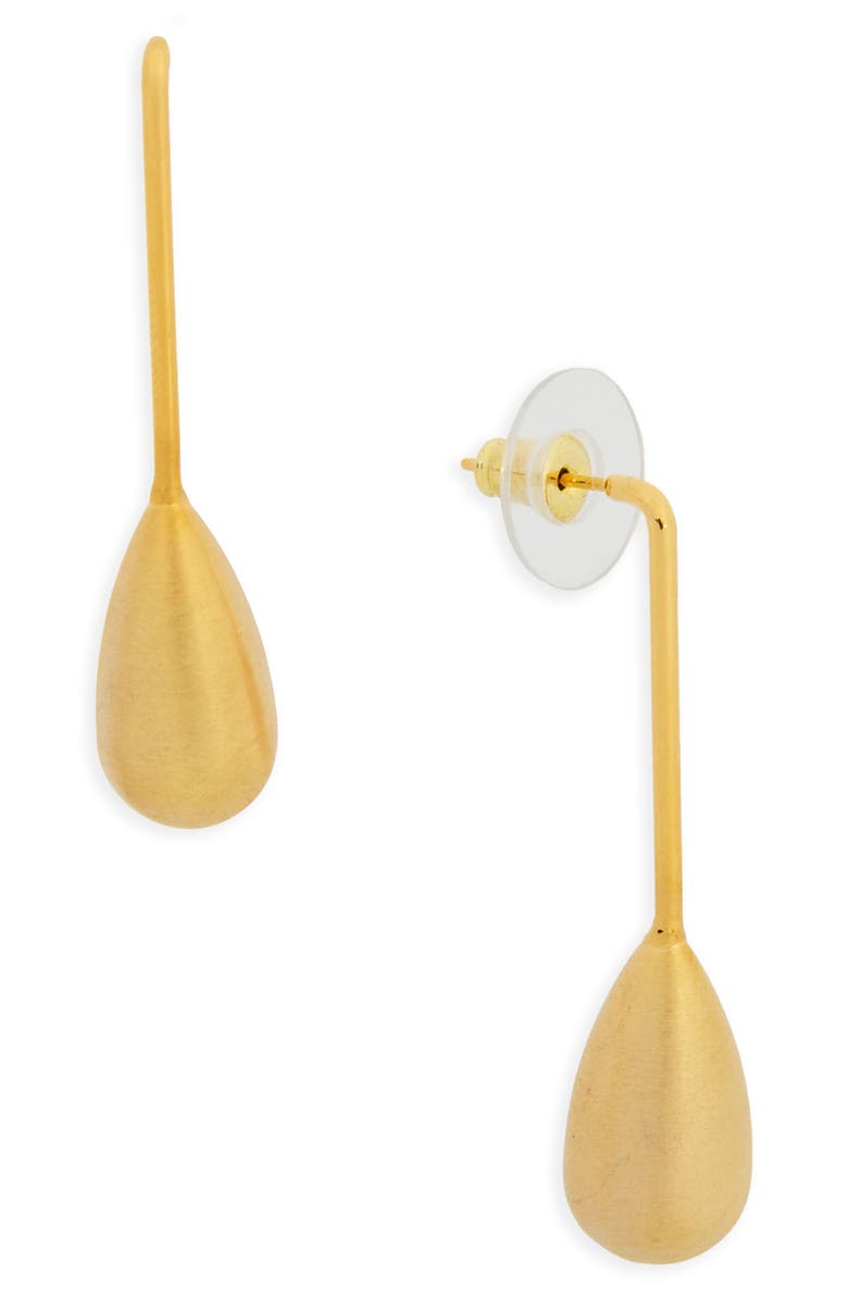 SAACHI Bar Teardrop Earrings, Main, color, Gold