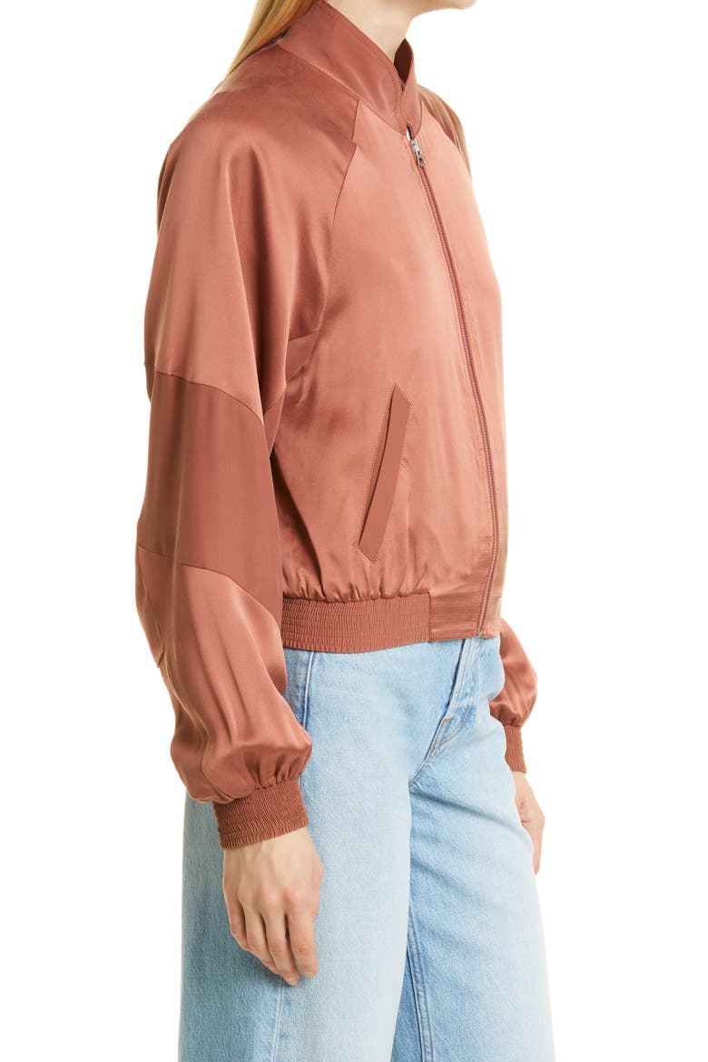 Trail Silk Track Jacket, Alternate, color, PALE COPPER