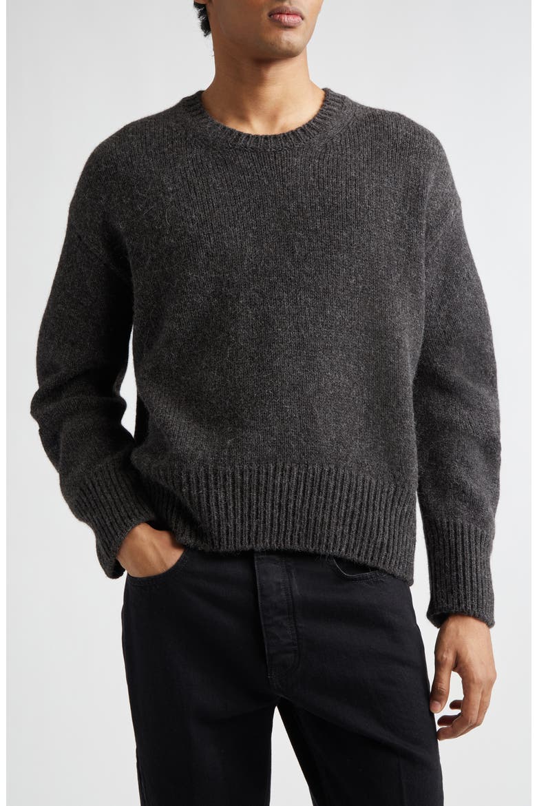 GIVENCHY ダークグレー ニットセーター Givenchy Cocoon Sleeve Crewneck Sweater (Men) | Nordstrom