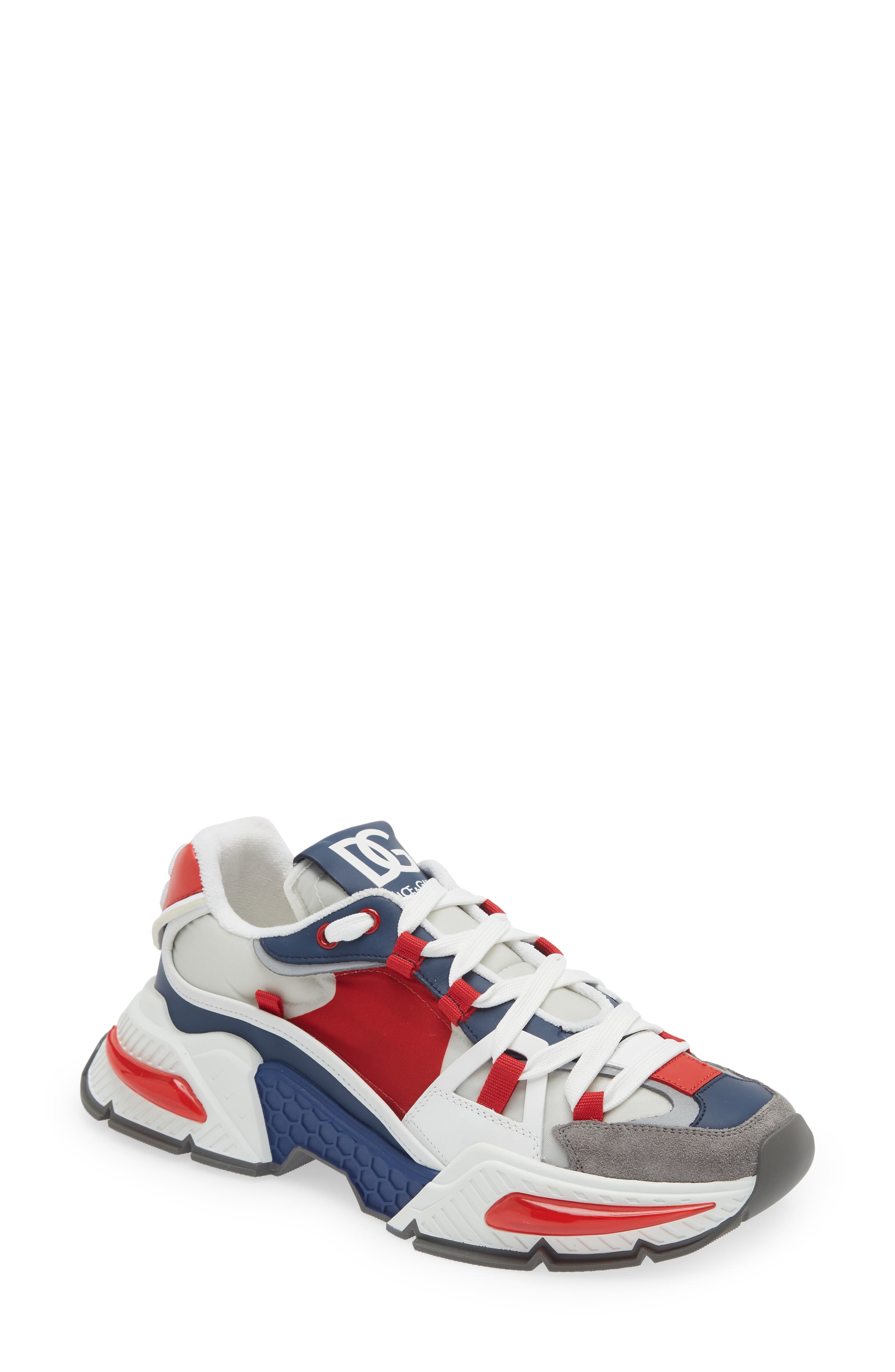 Dolce&Gabbana Airmaster Low Top Sneaker, Main, color, White Multicolor