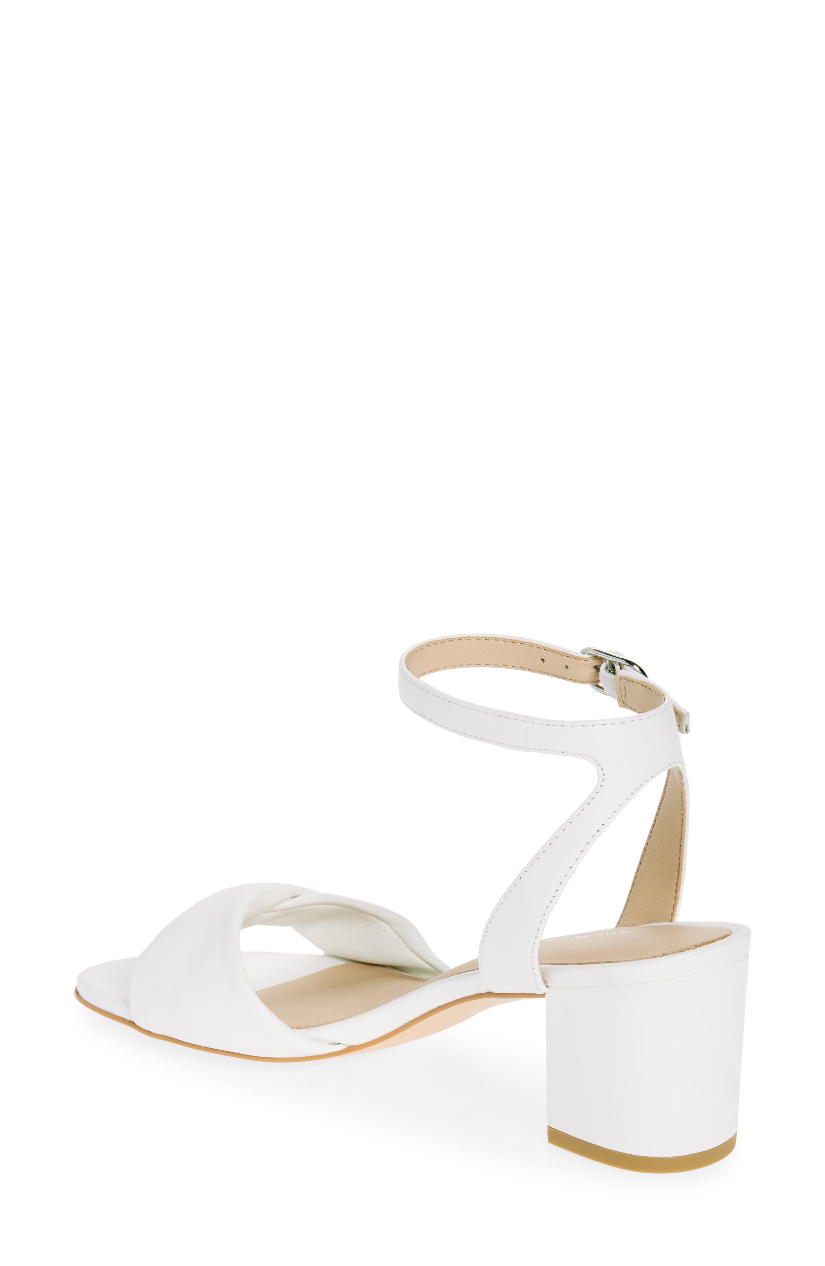 Everly Block Heel Sandal, Alternate, color, WHITE