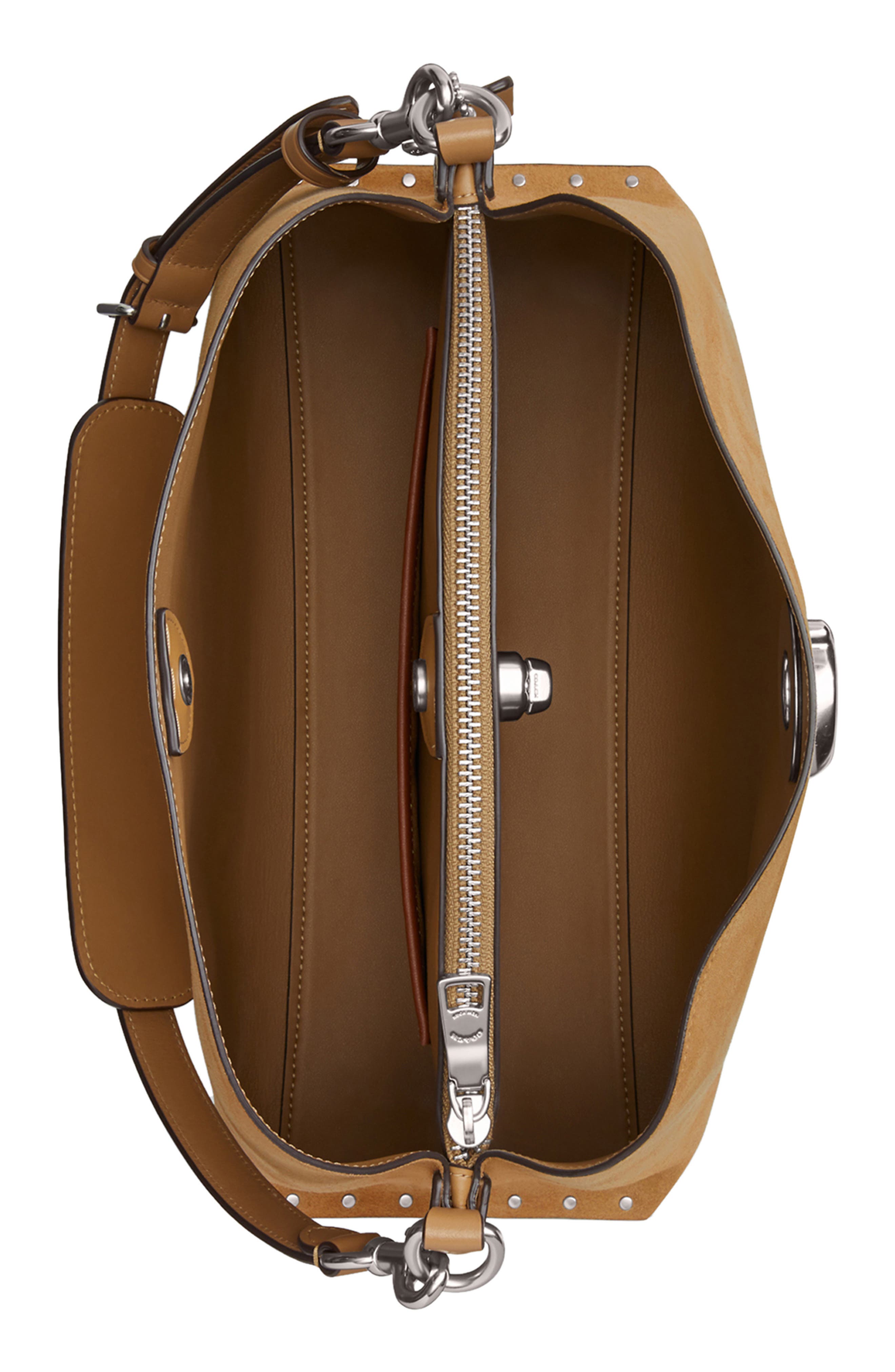 COACH Willow Suede Shoulder Bag, Alternate, color, 