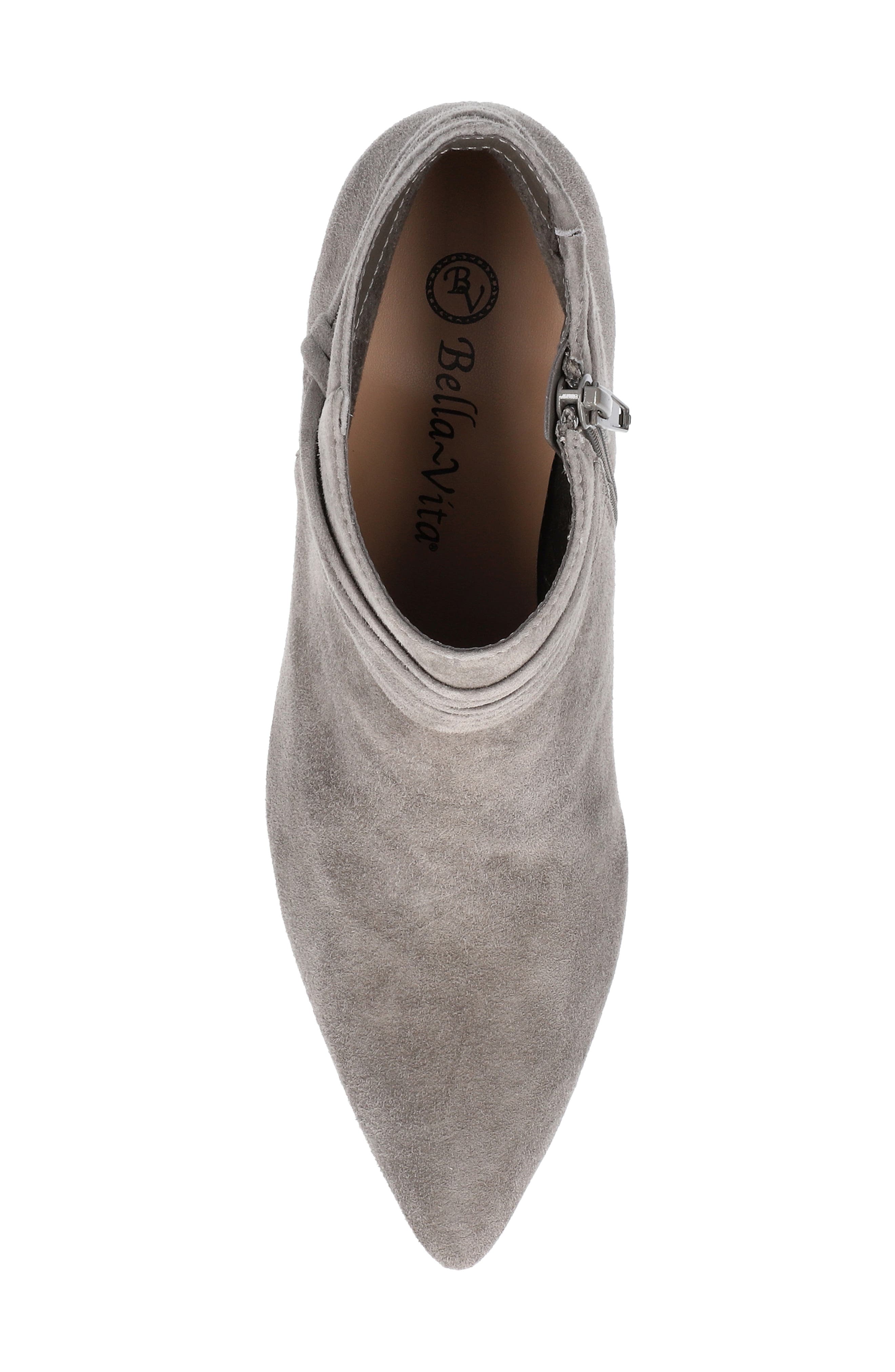 Bella Vita Jani Bootie, Alternate, color, Grey Kidsuede Leather