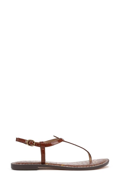 Sam Edelman Gigi T-strap Sandal In Burgundy