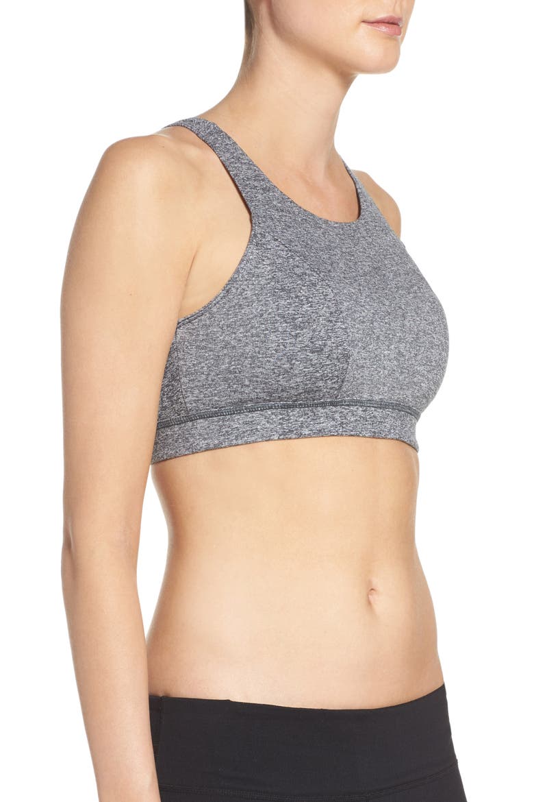 Lace It Up Sports Bra, Alternate, color, GREY GRAPHITE MELANGE
