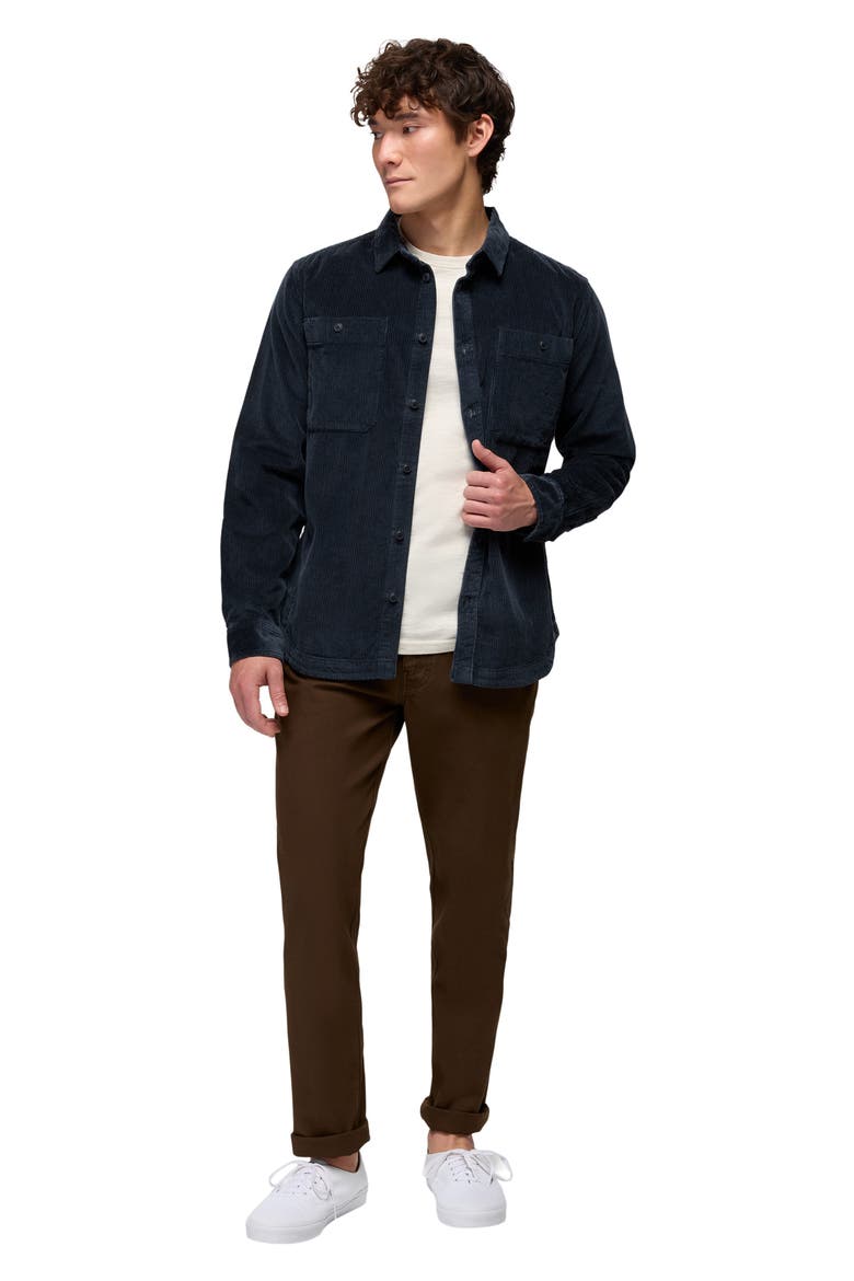 Ridgecrest Long Sleeve Organic Cotton Corduroy Shirt, Alternate, color, NAUTICAL