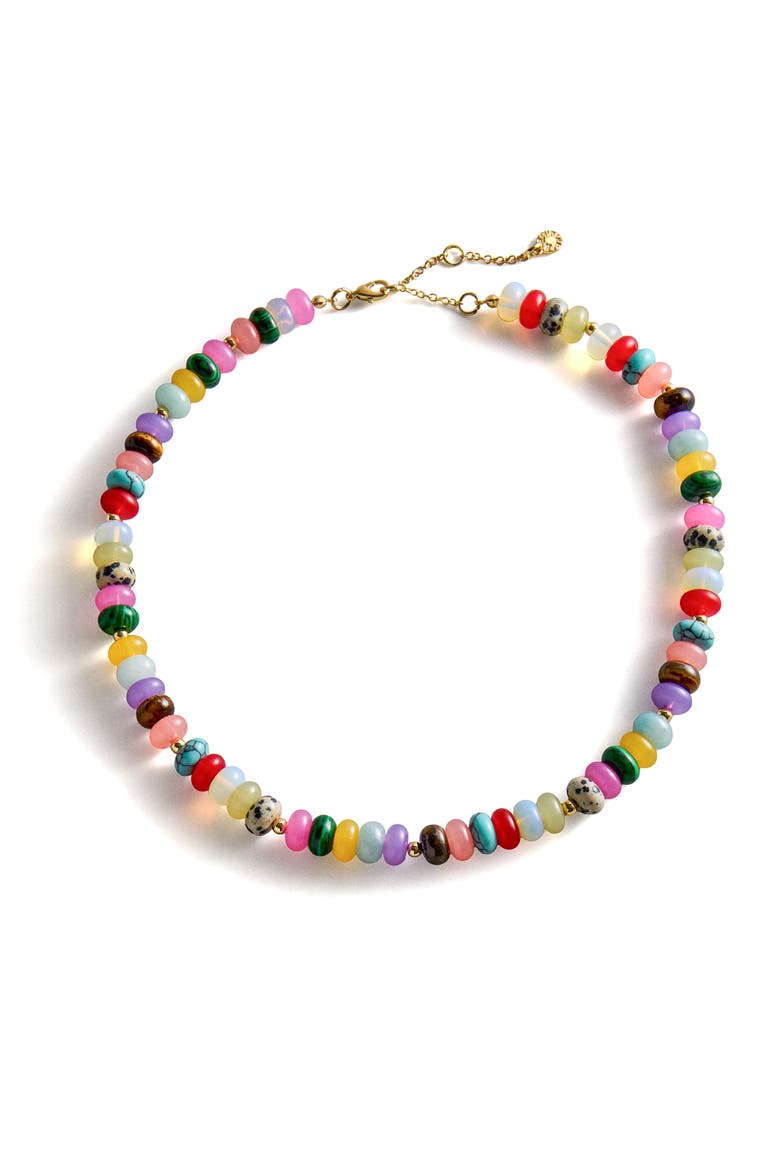 Aaliyah Beaded Necklace, Main, color, MULTI