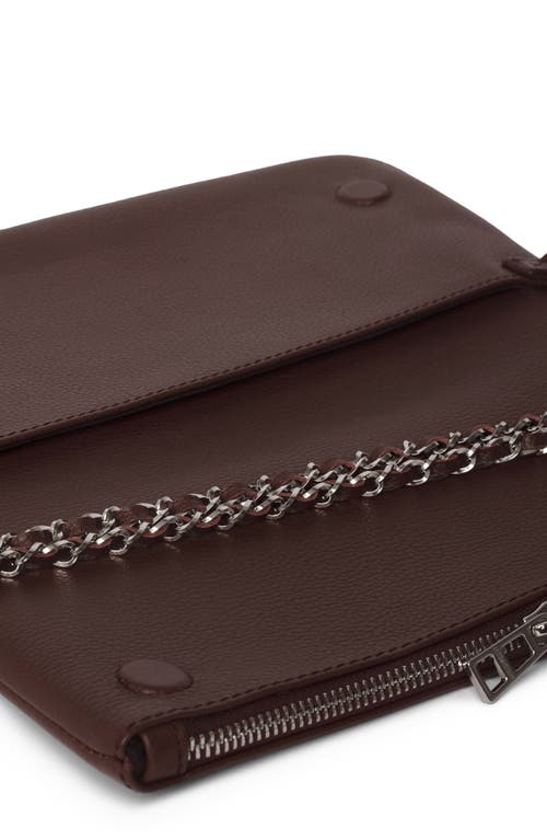 Zadig & Voltaire Rock Grained Leather Crossbody Bag In Red