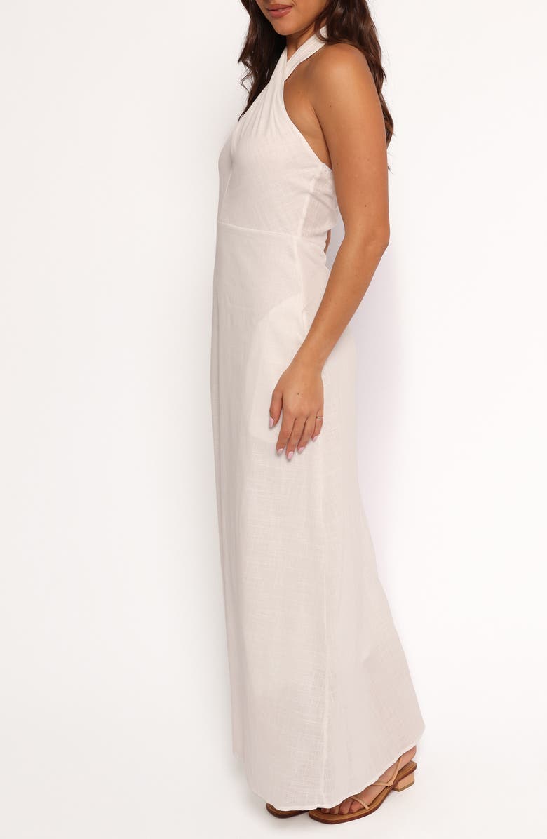 Petal & Pup Betsy Halter Neck Cotton Maxi Dress, Alternate, color,