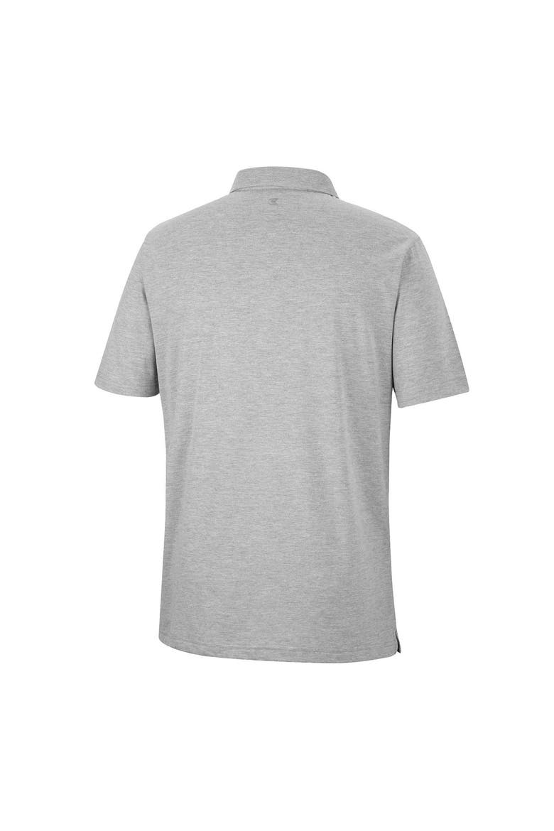Men's Colosseum Heathered Gray Michigan State Spartans Golfer Pocket Polo, Alternate, color, Heather Gray
