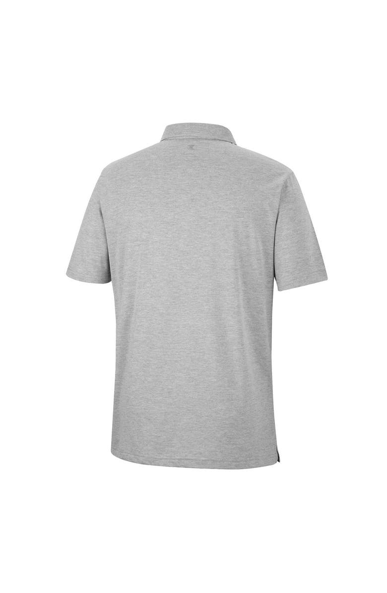 COLOSSEUM Men's Colosseum Heathered Gray Michigan State Spartans Golfer Pocket Polo, Alternate, color, 