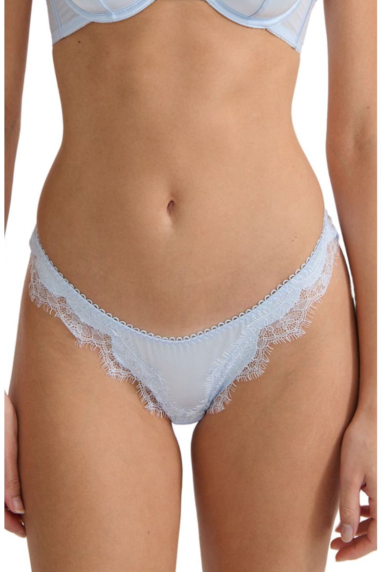 Sorrento Lace Trim Thong, Main, color, ICE