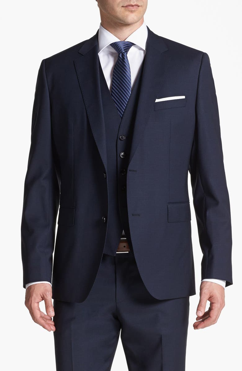 BOSS HUGO BOSS 'James/Sharp' Trim Fit Three-Piece Suit, Alternate, color, 