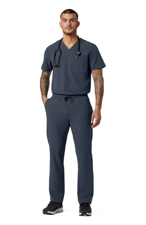 Rhodes Men's 7-Pocket Straight Leg Scrub Pant
