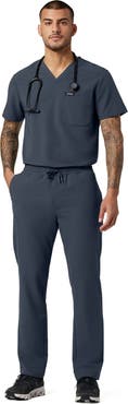 JAANUU Rhodes Men's 7-Pocket Straight Leg Scrub Pant