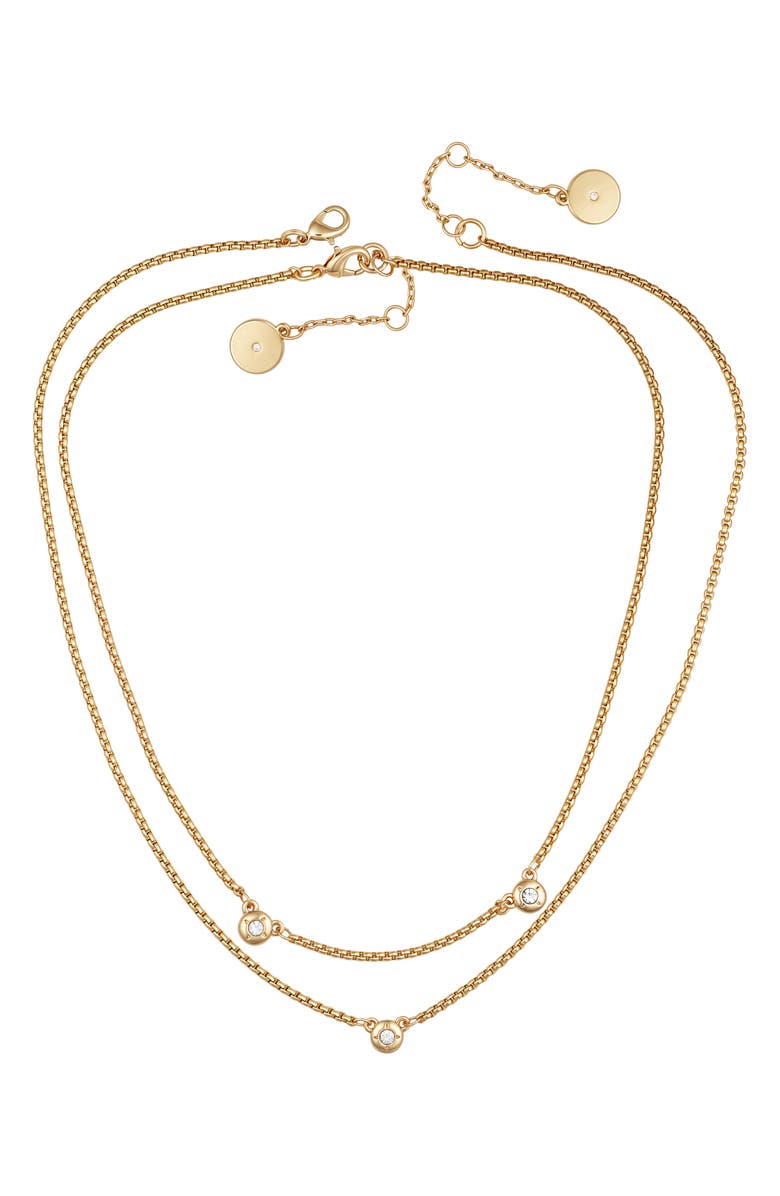 Vince Camuto Multi-Strand Necklace, Alternate, color, Gold Tone