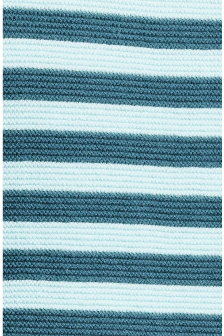 The Celeste Stripe Cotton Knit Shorts, Alternate, color, EVERGREEN / SKY STRIPE