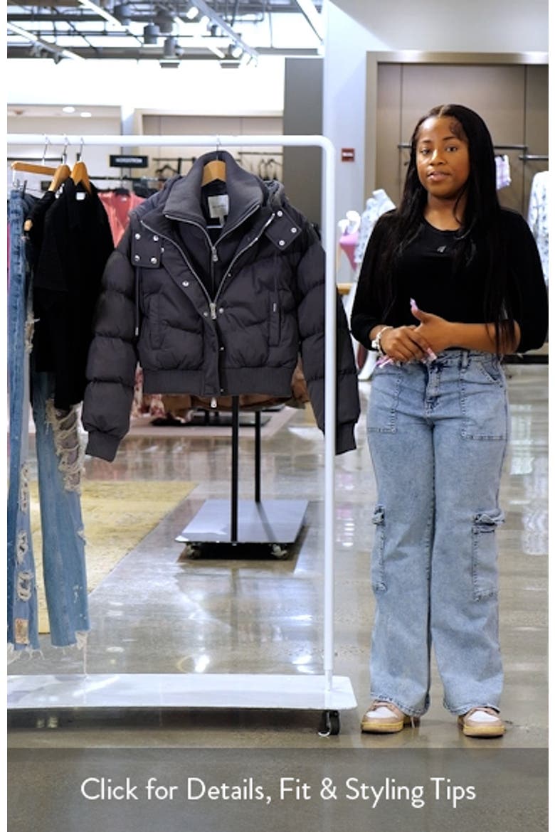Thermalpuff™ Crop Puffer Jacket with Rib Bib video