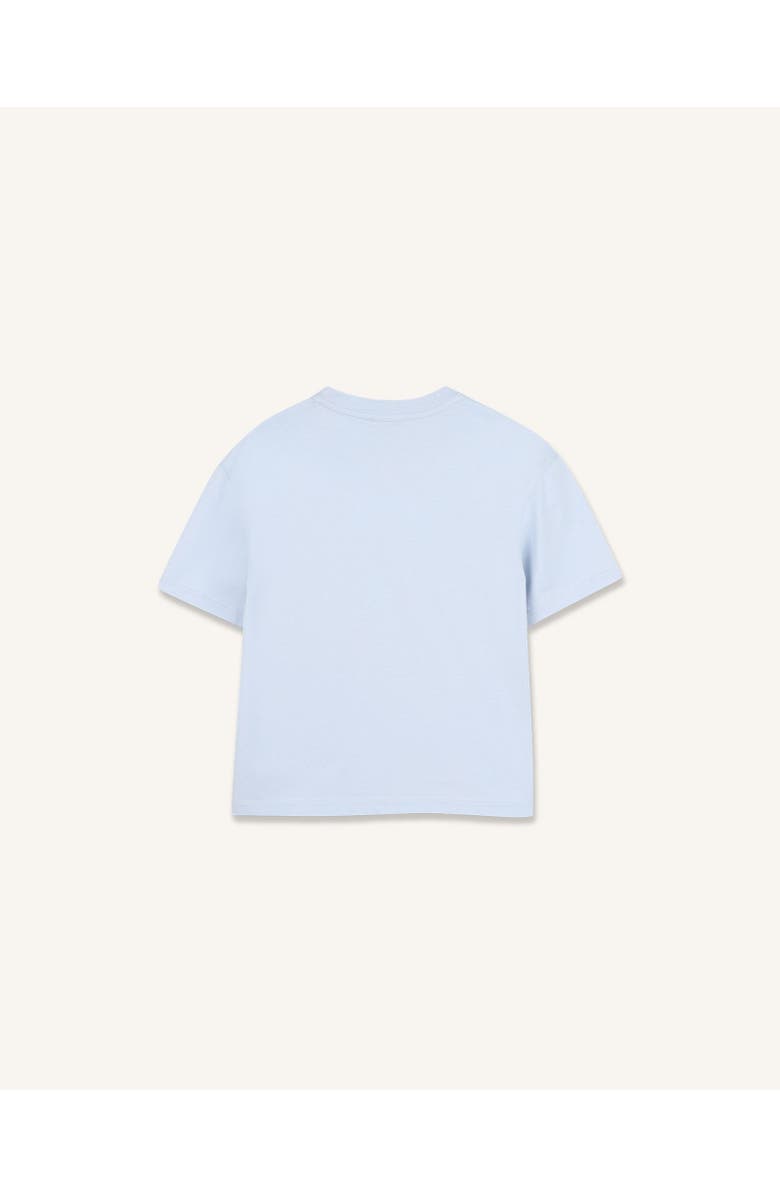 Lanvin Kids Embroidered T-Shirt, Alternate, color, Blue