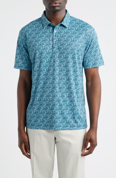 Ridge Floral Performance Golf Polo