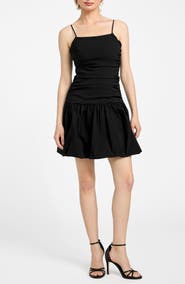 GUESS Felicity Bubble Hem Fit & Flare Dress