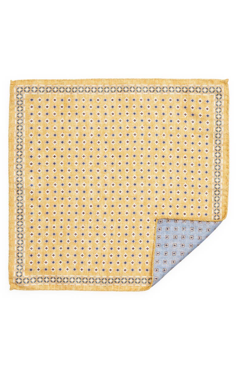 EDWARD ARMAH Reversible Silk Pocket Square, Alternate, color, 