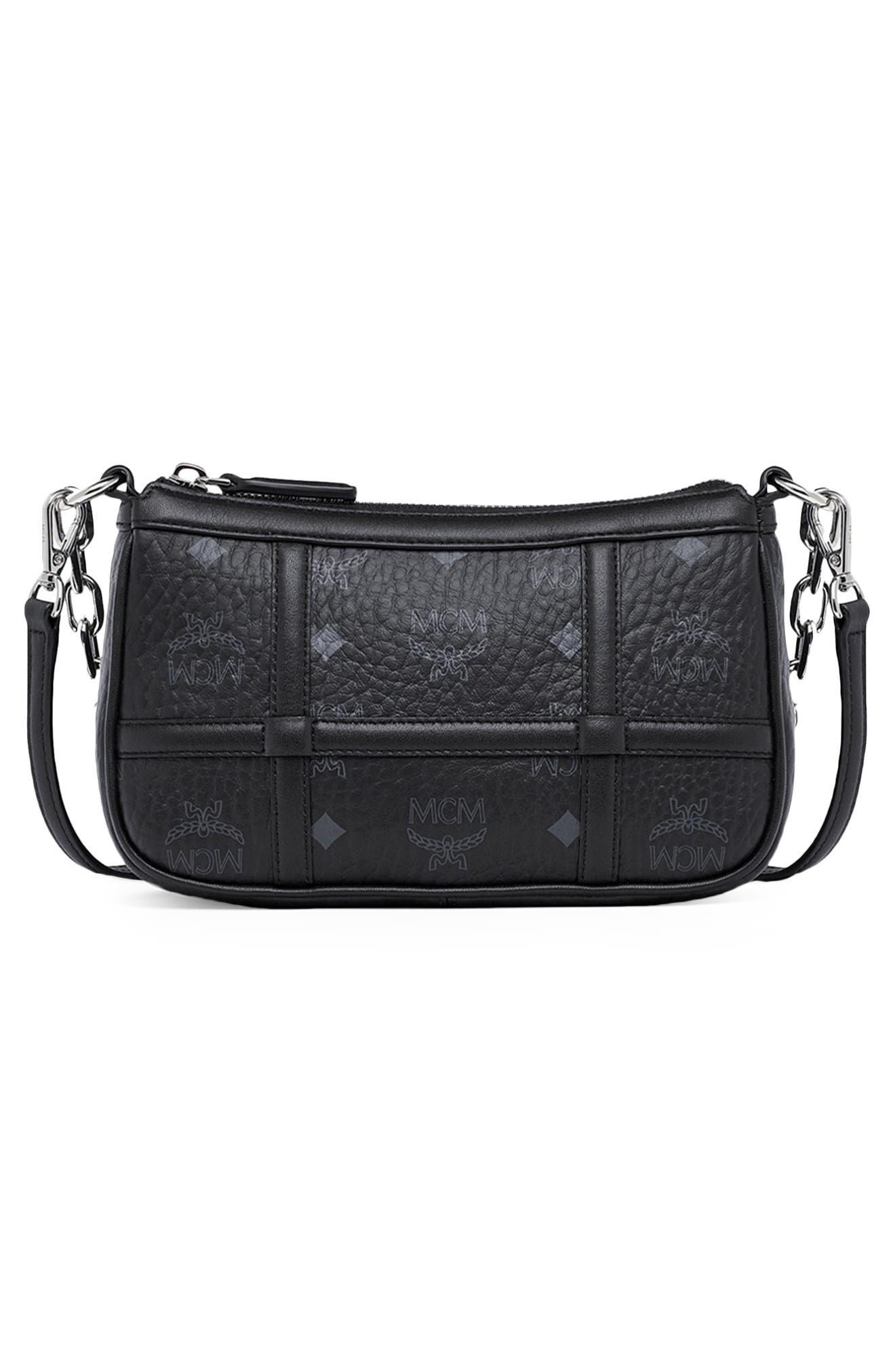 MCM Mini Delmy Visetos Shoulder Bag, Alternate, color, 