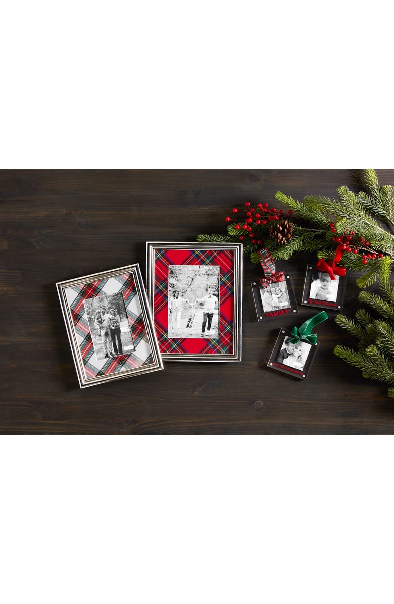 Mud Pie Baby's First Christmas 4 x 4-Inch Picture Frame Ornament, Alternate, color, Bright Red