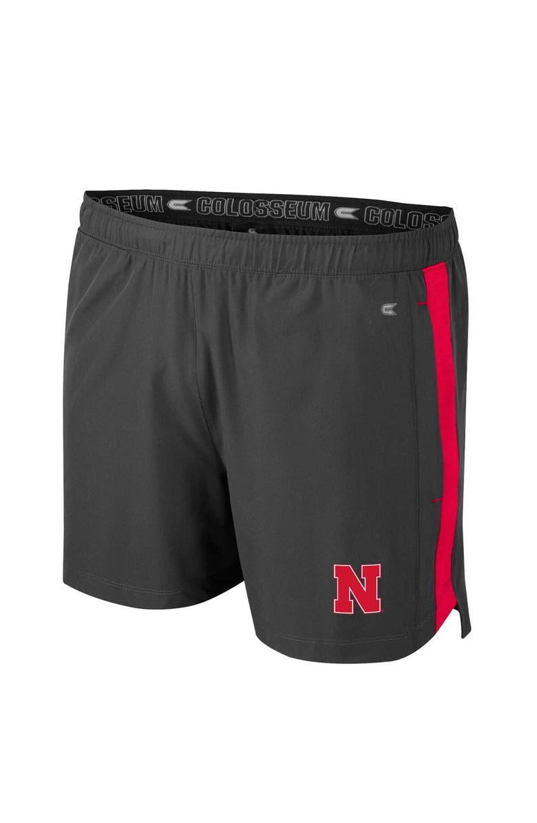 COLOSSEUM Men's Colosseum Charcoal Nebraska Huskers Langmore Shorts, Alternate, color, 