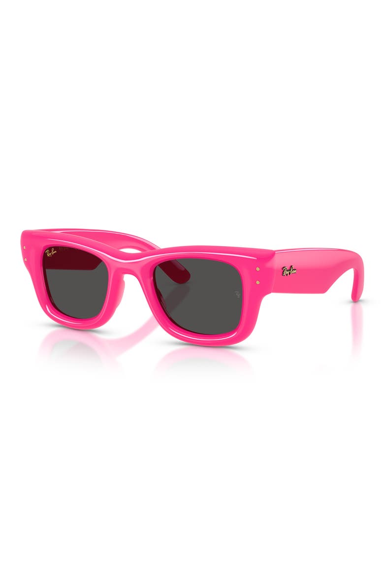 47mm Small Square Sunglasses, Alternate, color, FUCHSIA / DARK GREY