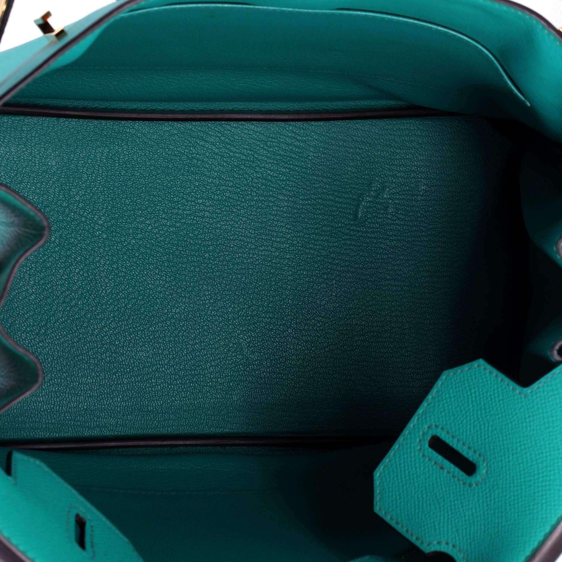 Pre-Owned Hermes Birkin Handbag Blue Epsom with Gold Hardware 30, Alternate, color, Bleu Paon