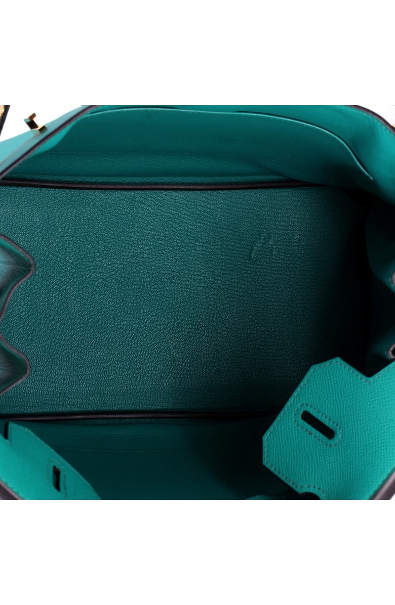 Pre-Owned Hermes Birkin Handbag Blue Epsom with Gold Hardware 30, Alternate, color, Bleu Paon