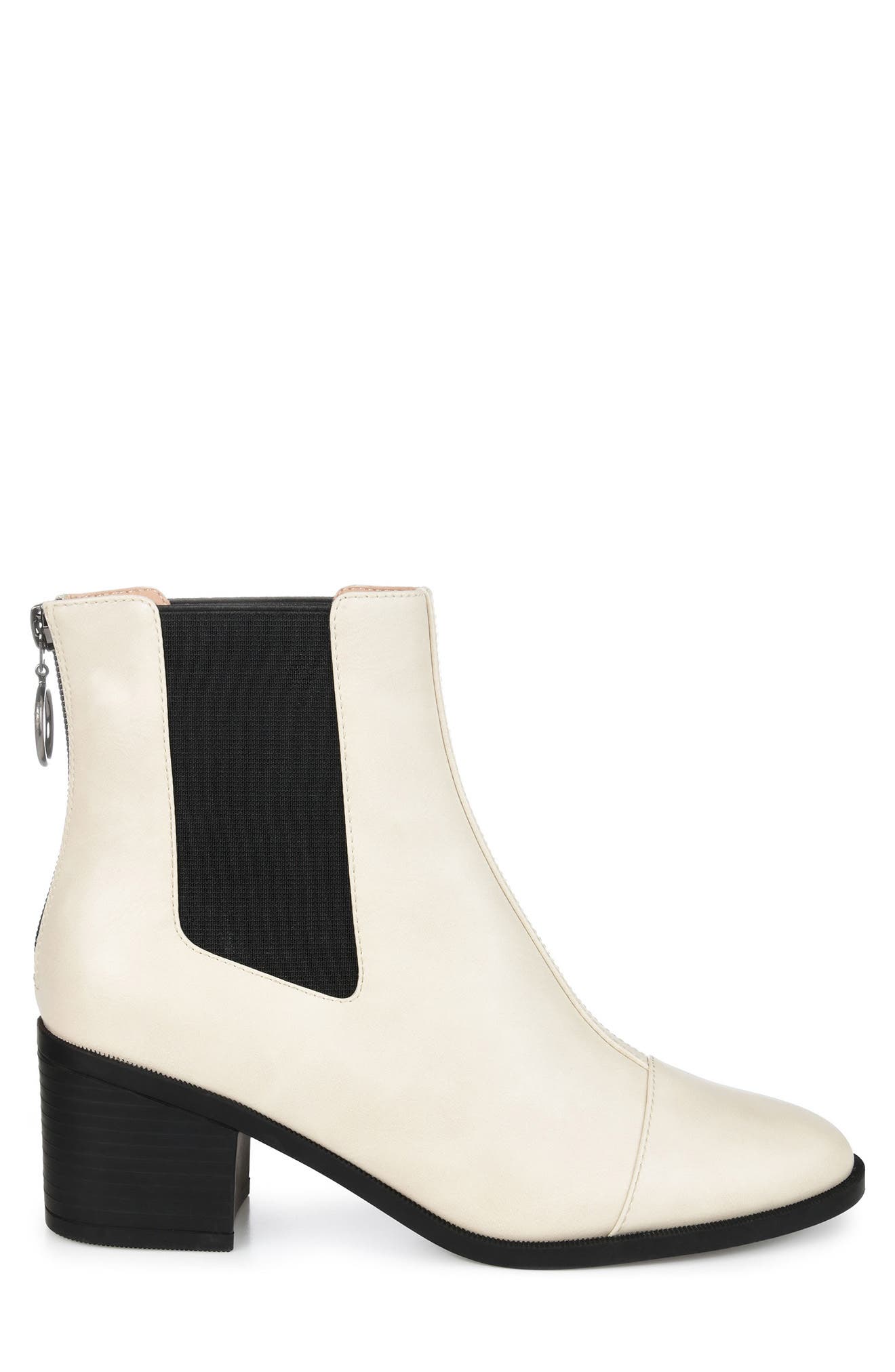 Journee Collection Comfort Foam Nigella Bootie, Alternate, color, Bone