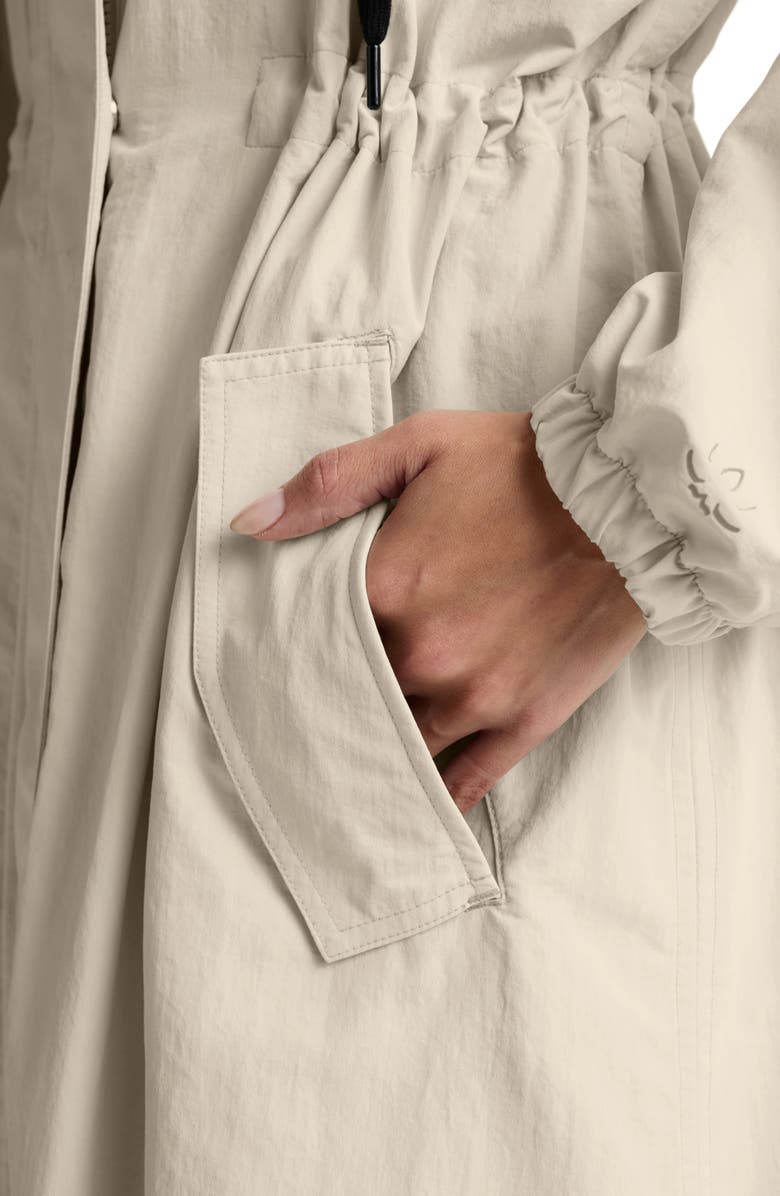 Beyond Yoga En Route Long Hooded Jacket, Alternate, color, Sand