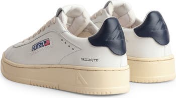 ★AUTRY★DALLAS LOW SNEAKERS★LEATHER COLOR WHITE★ Autry Dallas Low Sneakers In White Leather