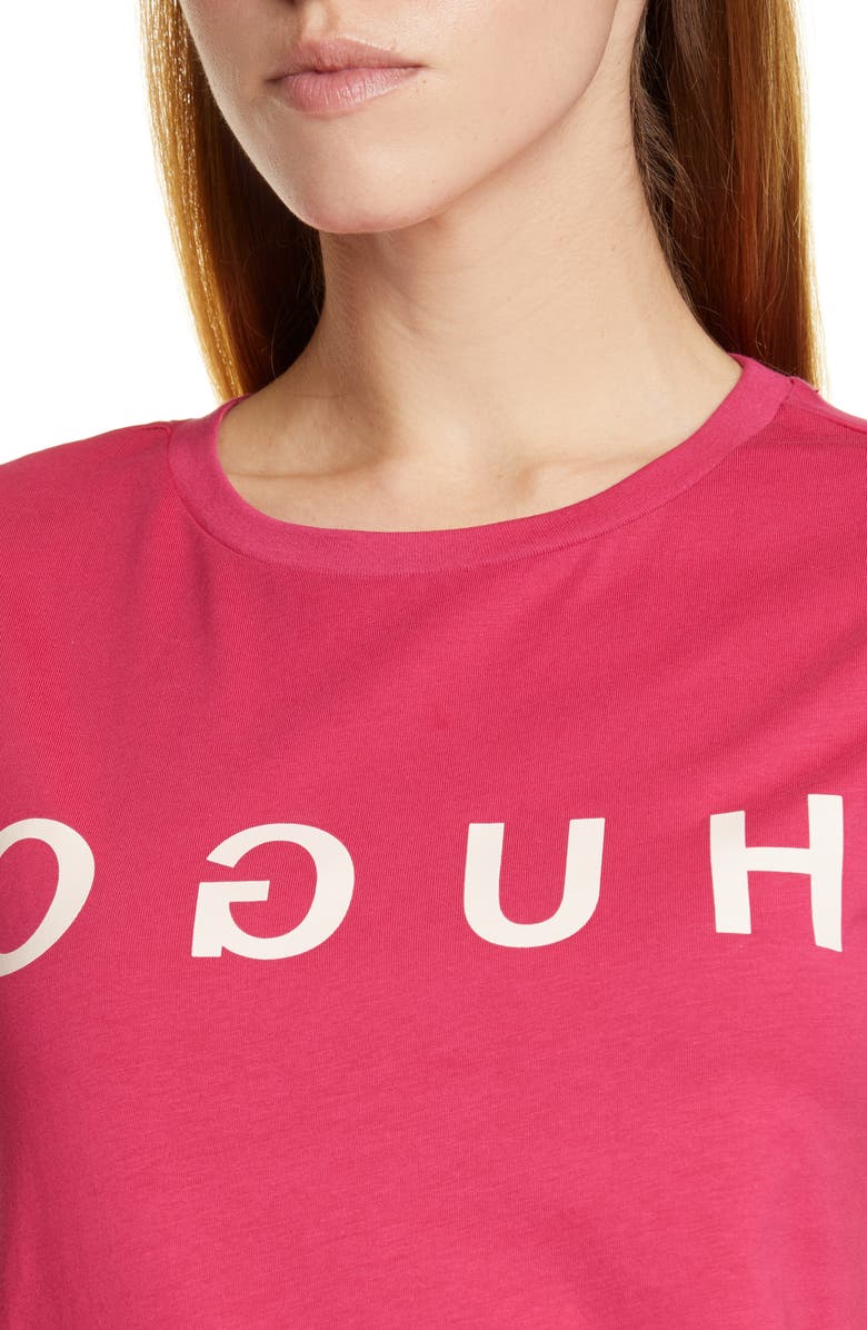 HUGO Denna Crewneck Tee, Alternate, color, 