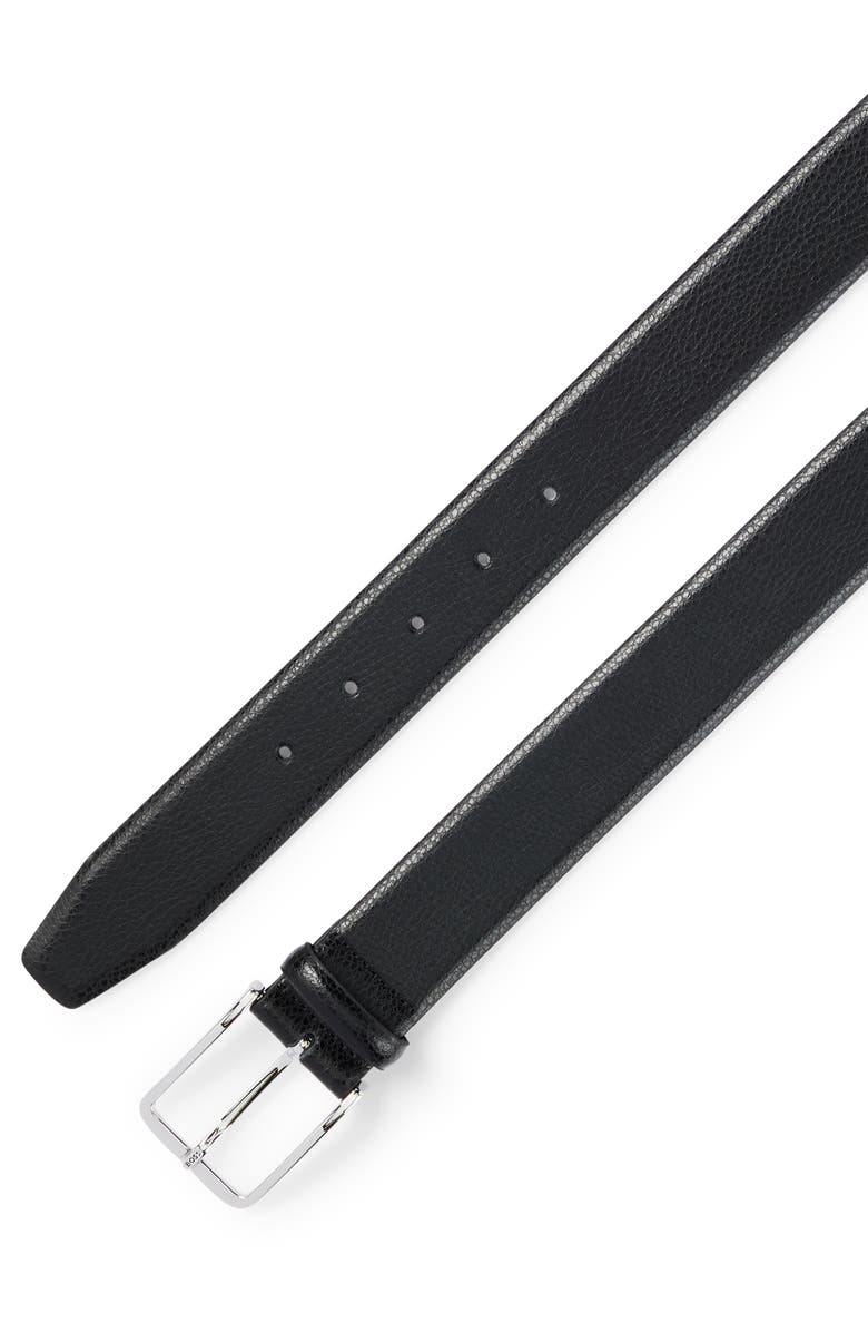 BOSS Crys Pebbled Leather Belt, Alternate, color,