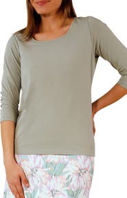 UV Skinz 3/4 Sleeve Scoop Neck R&R Tee
