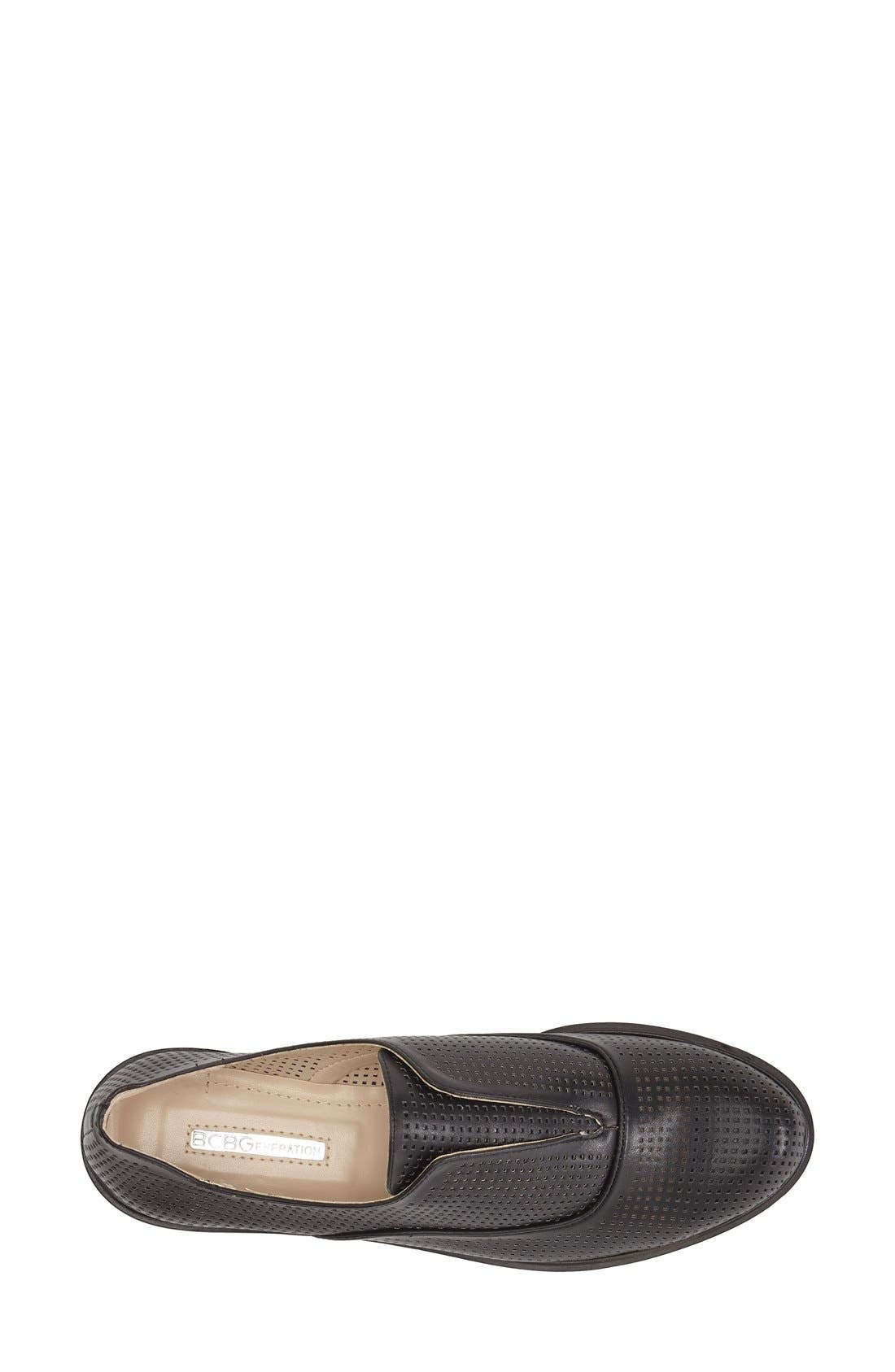'Brisk B' Perforated Oxford, Alternate, color, BLACK