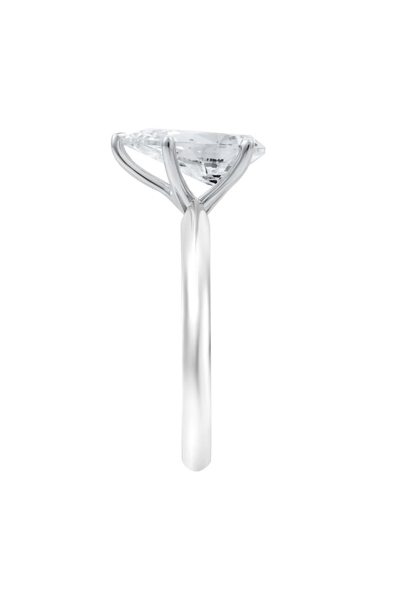 Nadine 14K White Gold Pear Lab Grown Diamond Solitaire Engagement Ring - 2 Ct, Alternate, color, 14K White Gold