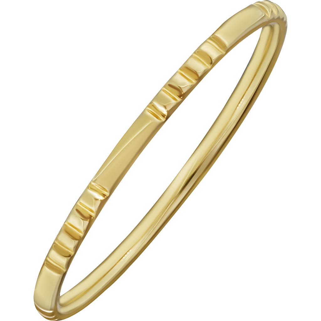 Bony Levy 14k Gold Textured Stackable Ring In 14k Yellow Gold